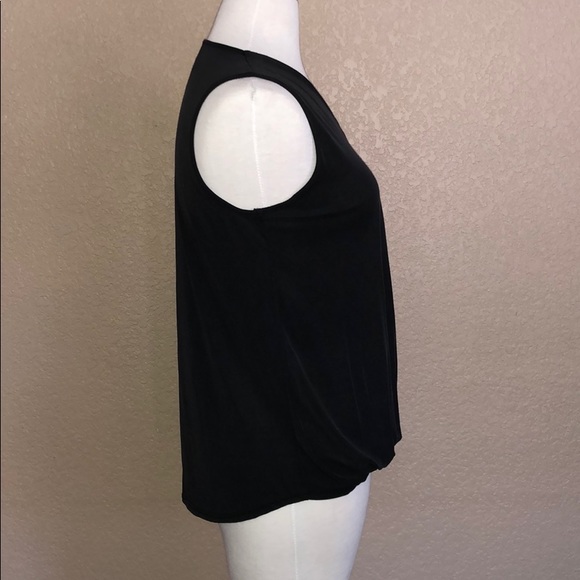Alya from Francesca’s Black Criss Cross Tank - Picture 4 of 4